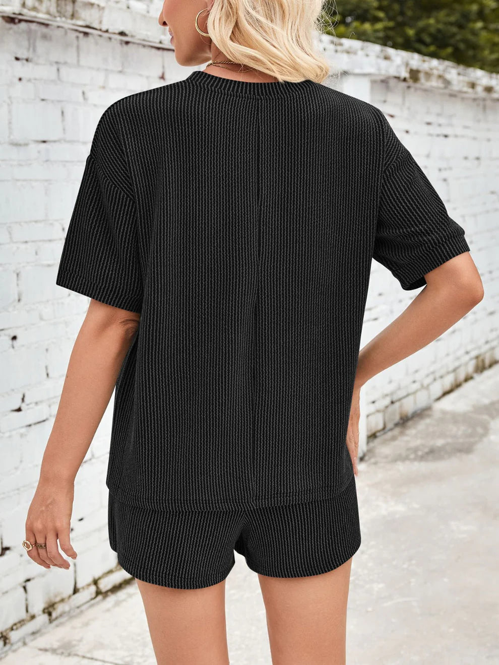 Jinte™ | Completo loungewear in morbido tessuto a coste