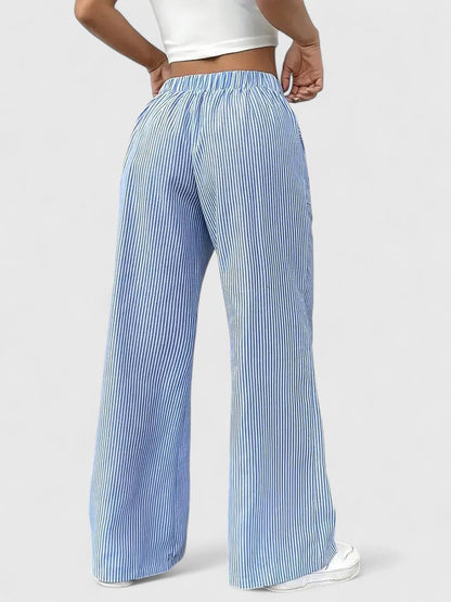 Dominique™ | Pantaloni ampi e confortevoli con dettagli eleganti.