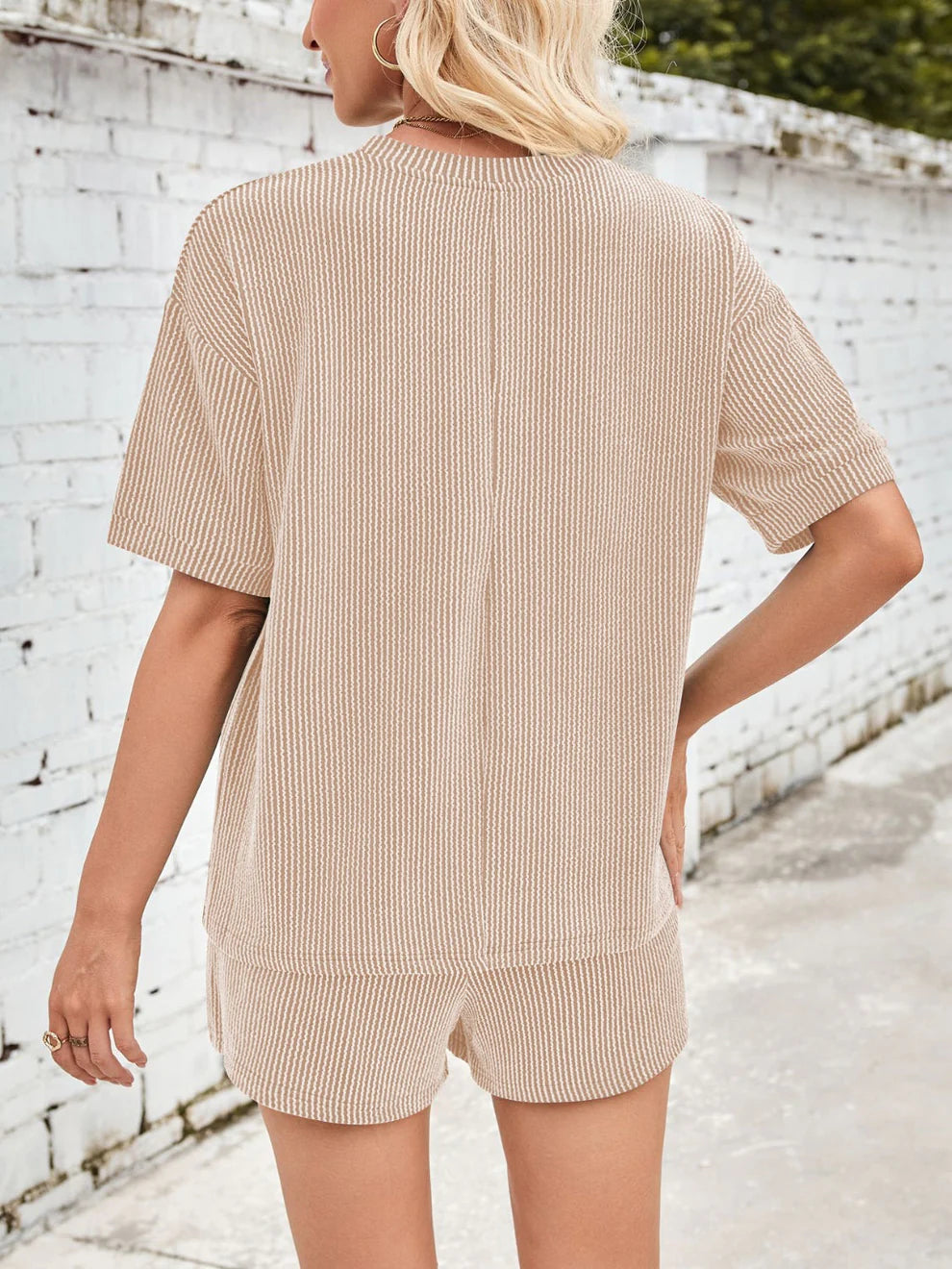 Jinte™ | Completo loungewear in morbido tessuto a coste