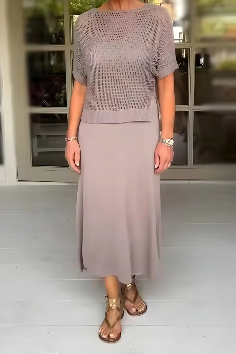 Lieke™ | Abito estivo con top lavorato a maglia