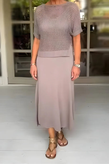 Lieke™ | Abito estivo con top lavorato a maglia