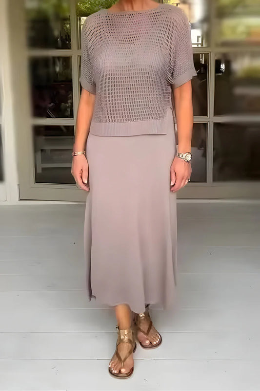 Lieke™ | Abito estivo con top lavorato a maglia