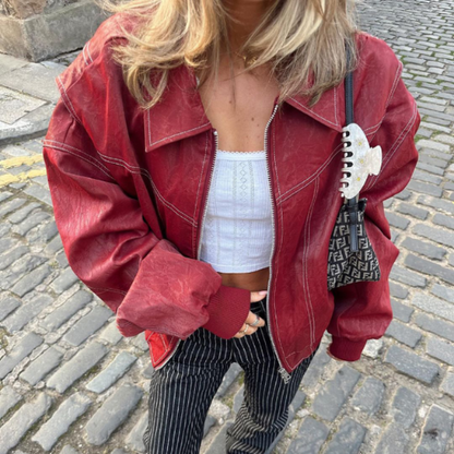 Amara™ | Il Bomber In Pelle Essentiel