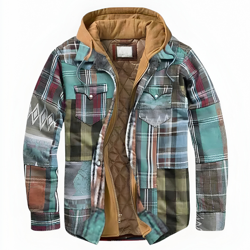 Romeo | Gilet patchwork a quadri confortevole