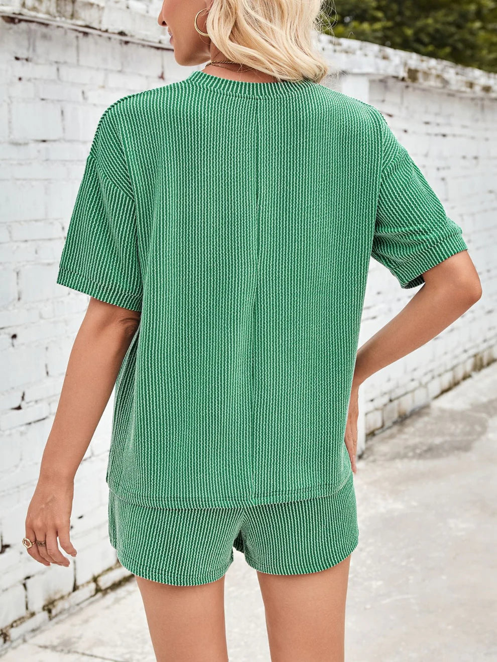 Jinte™ | Completo loungewear in morbido tessuto a coste