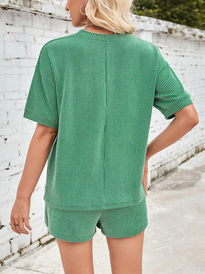 Jinte™ | Completo loungewear in morbido tessuto a coste