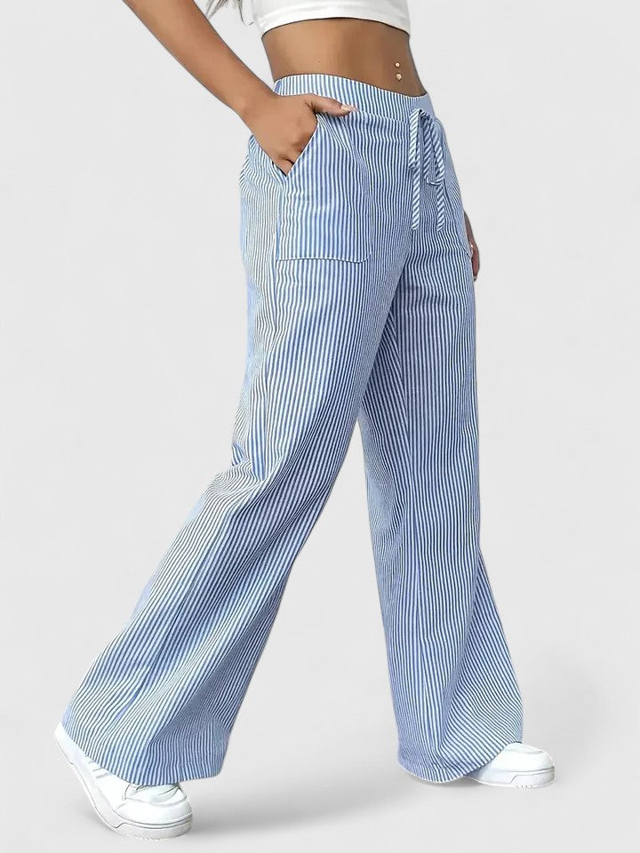 Dominique™ | Pantaloni ampi e confortevoli con dettagli eleganti.