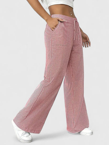 Dominique™ | Pantaloni ampi e confortevoli con dettagli eleganti.