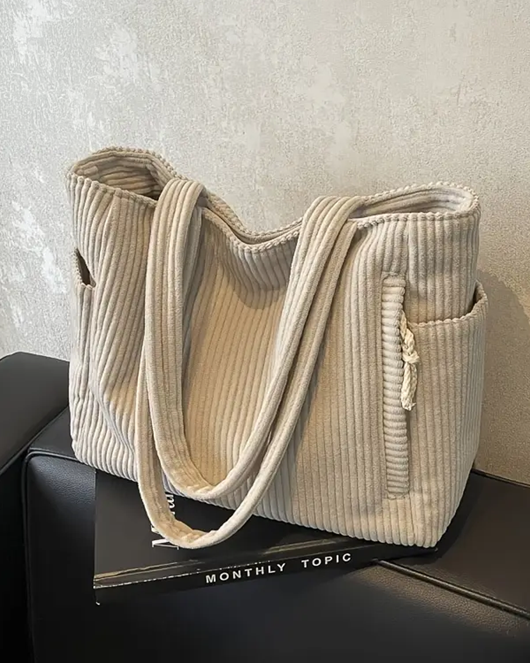 Lea™ | Borsa a coste con dettaglio coulisse (1+1 Gratis)