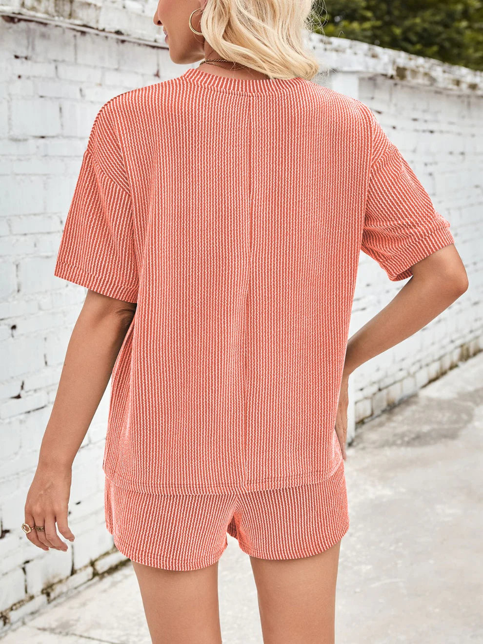 Jinte™ | Completo loungewear in morbido tessuto a coste