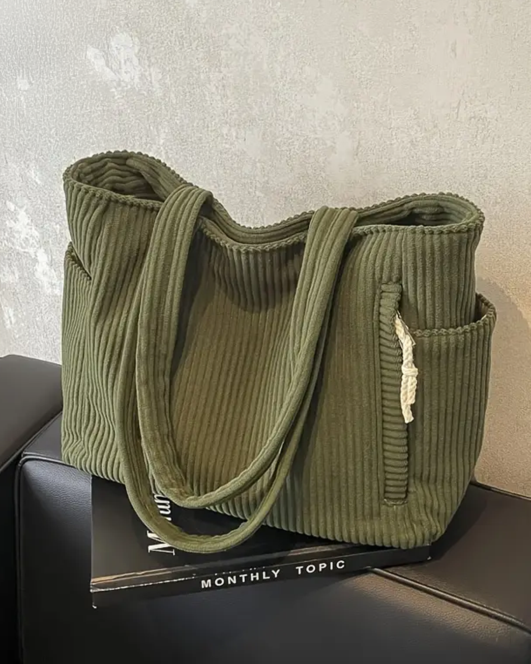 Lea™ | Borsa a coste con dettaglio coulisse (1+1 Gratis)
