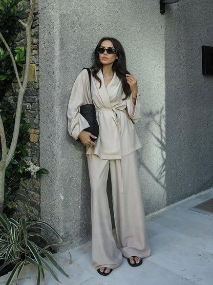 Bella™ | set kimono linnen