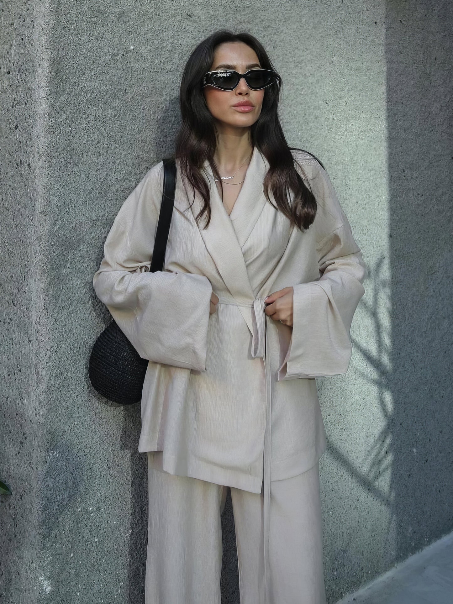Bella™ | set kimono linnen