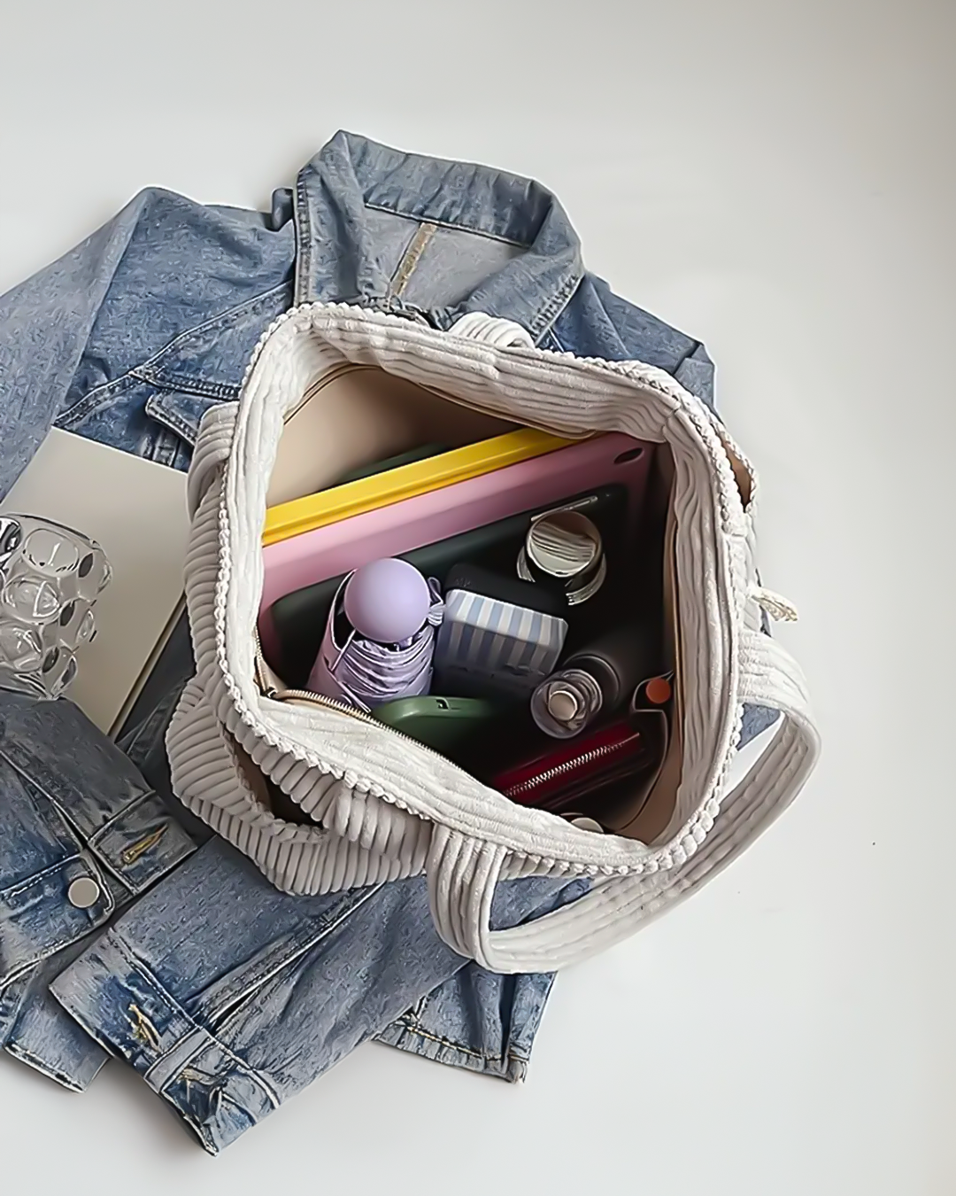Lea™ | Borsa a coste con dettaglio coulisse (1+1 Gratis)