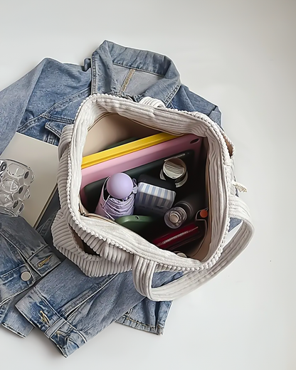 Lea™ | Borsa a coste con dettaglio coulisse (1+1 Gratis)