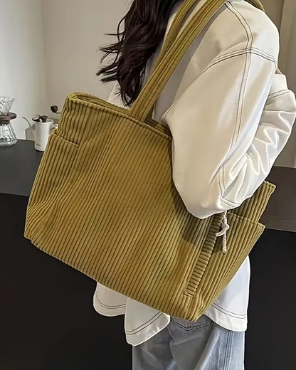 Lea™ | Borsa a coste con dettaglio coulisse (1+1 Gratis)