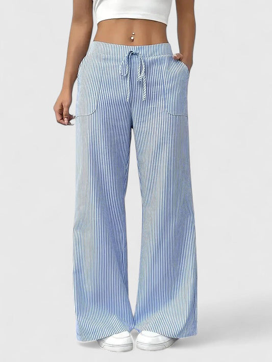 Dominique™ | Pantaloni ampi e confortevoli con dettagli eleganti.