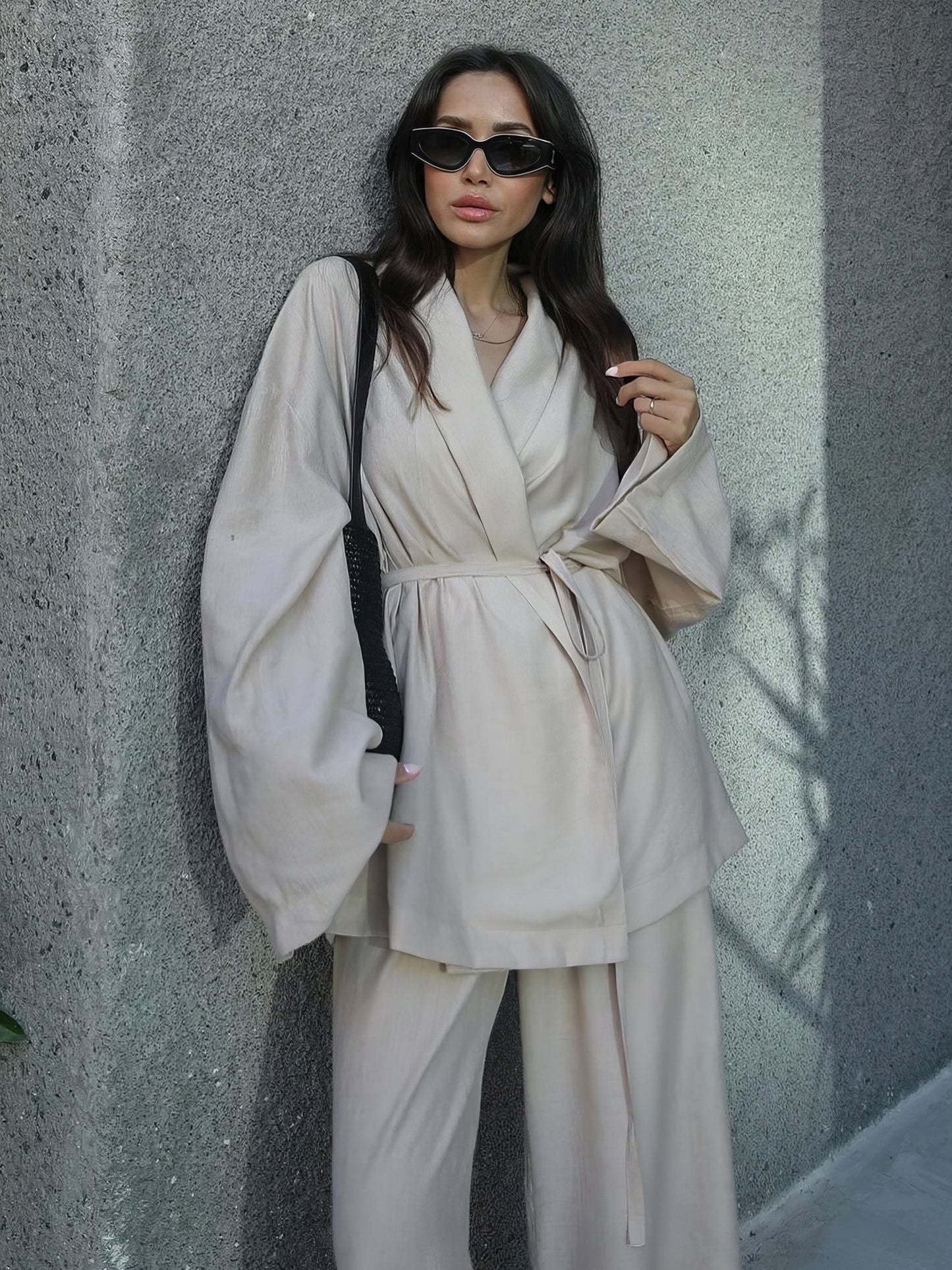 Bella™ | set kimono linnen