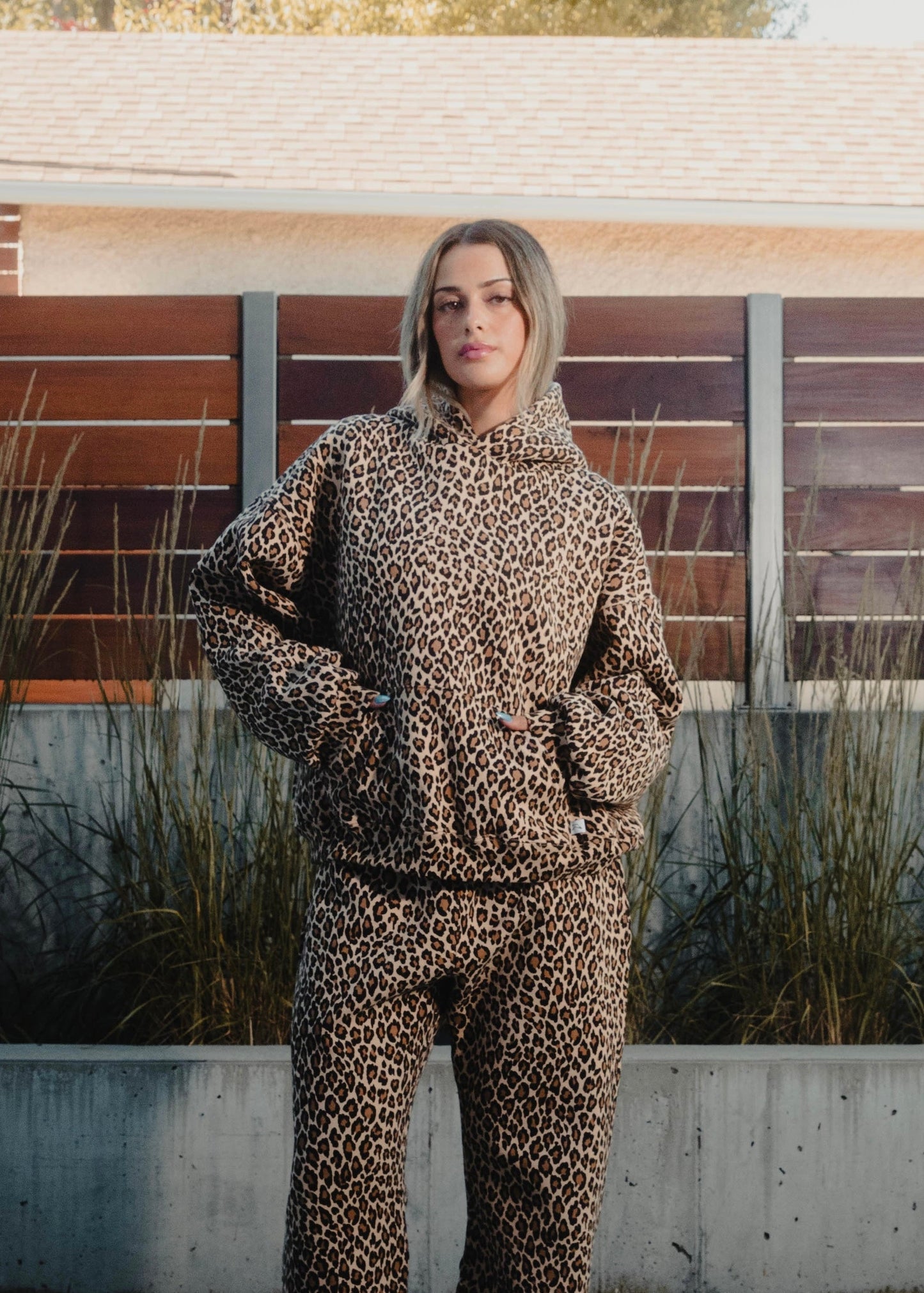 Freya™ | Felpa Con Cappuccio Leopardata