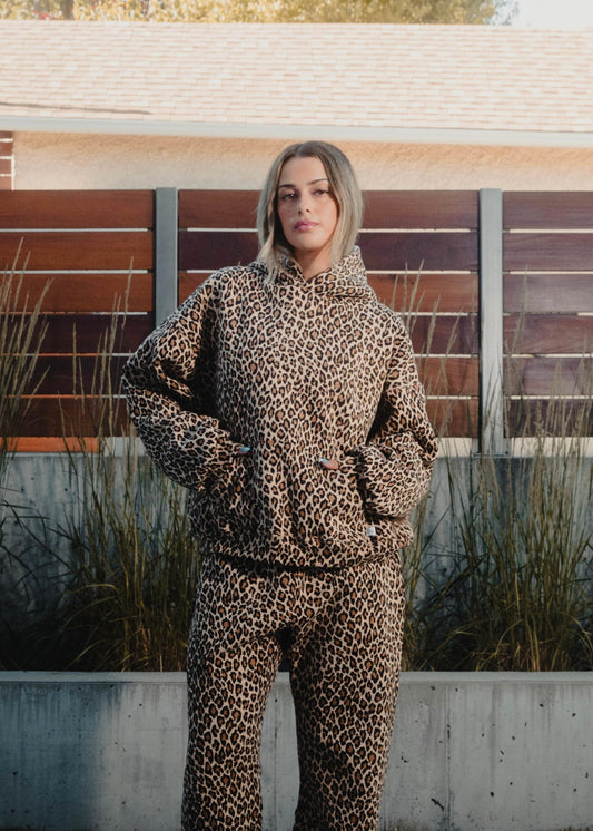 Freya™ | Felpa Con Cappuccio Leopardata