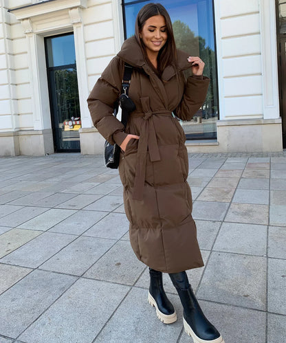 Malin™ | Cappotto invernale lungo con cintura