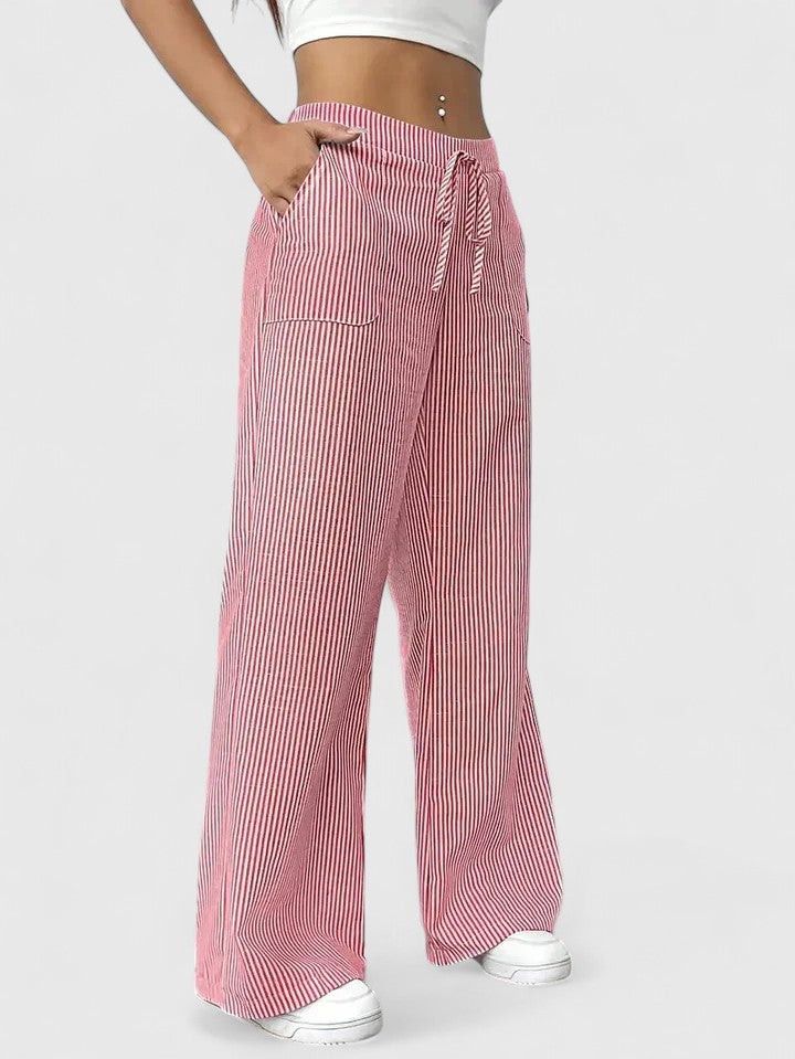 Dominique™ | Pantaloni ampi e confortevoli con dettagli eleganti.