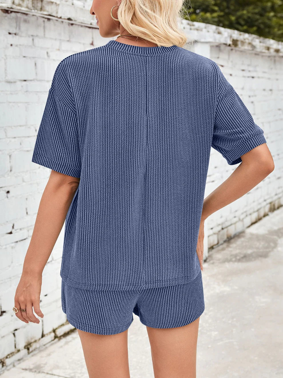 Jinte™ | Completo loungewear in morbido tessuto a coste
