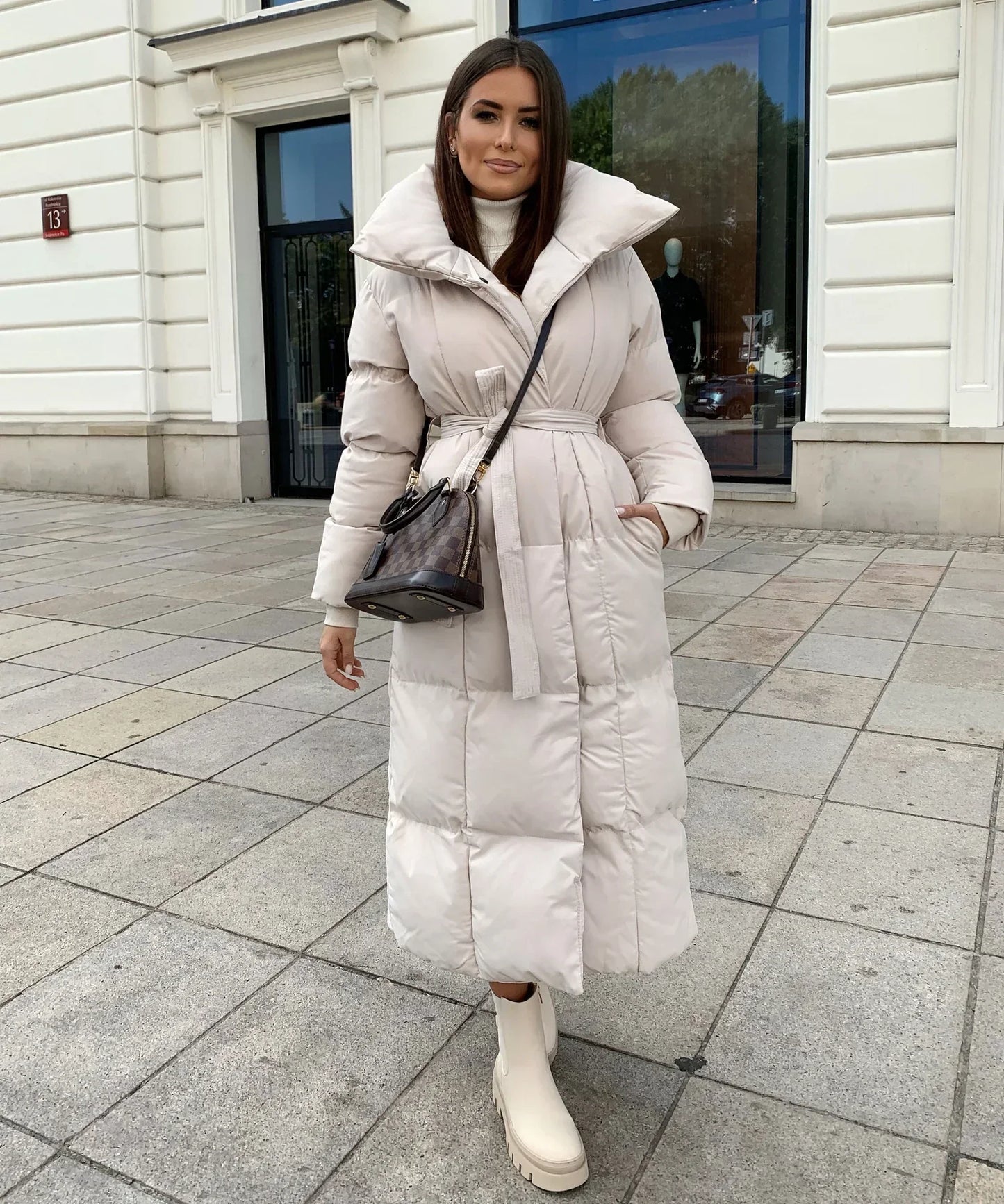 Malin™ | Cappotto invernale lungo con cintura