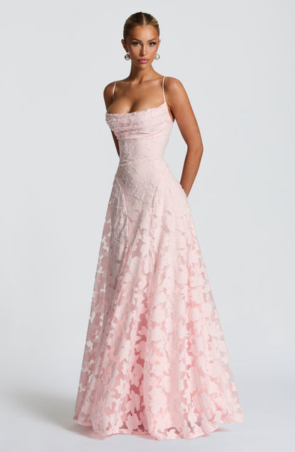 Francisa™ | Abito lungo con corsetto in pizzo
