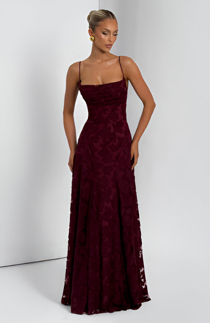 Francisa™ | Abito lungo con corsetto in pizzo