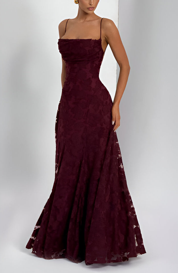 Francisa™ | Abito lungo con corsetto in pizzo
