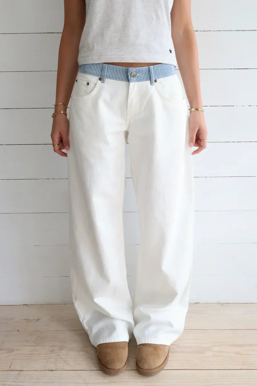 Jodie™ | Jeans a Gamba Larga con Cintura