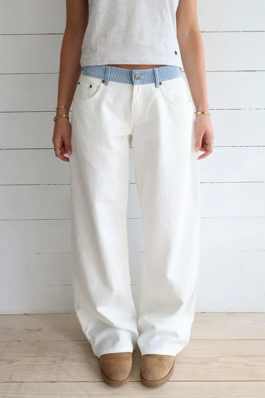 Jodie™ | Jeans a Gamba Larga con Cintura