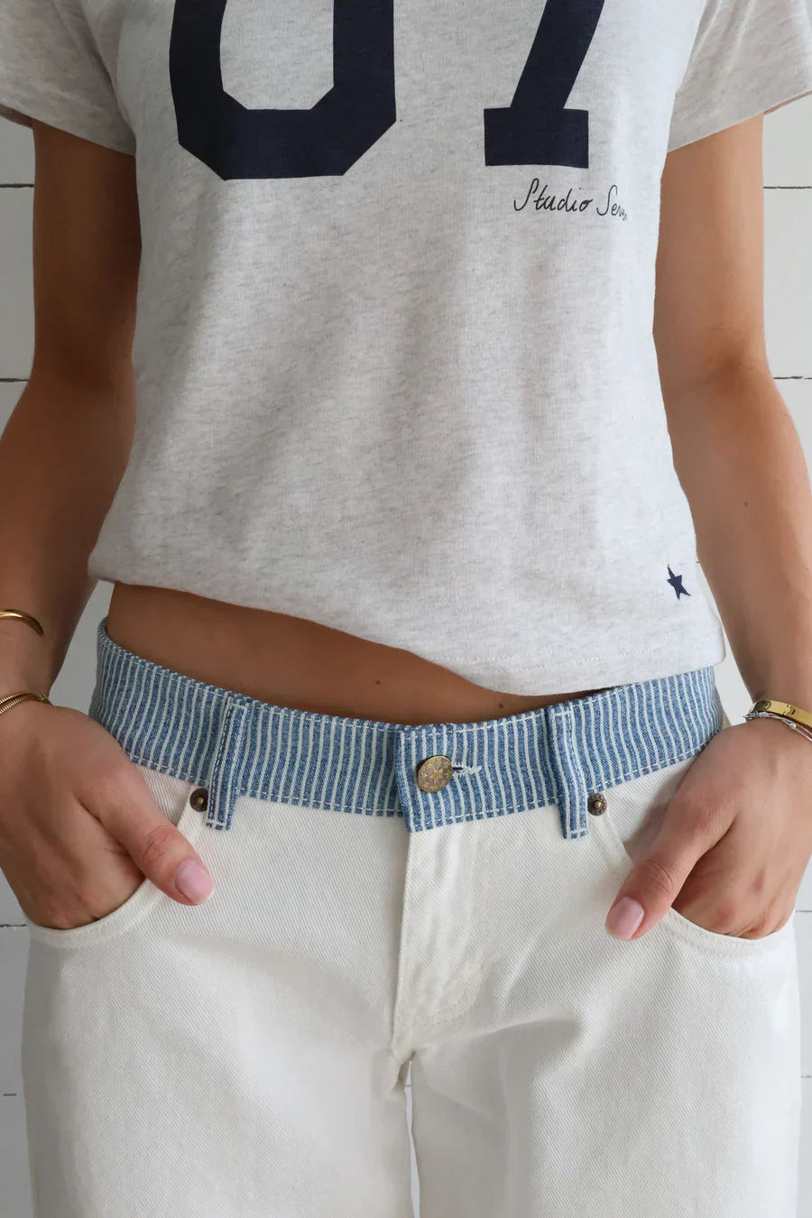 Jodie™ | Jeans a Gamba Larga con Cintura