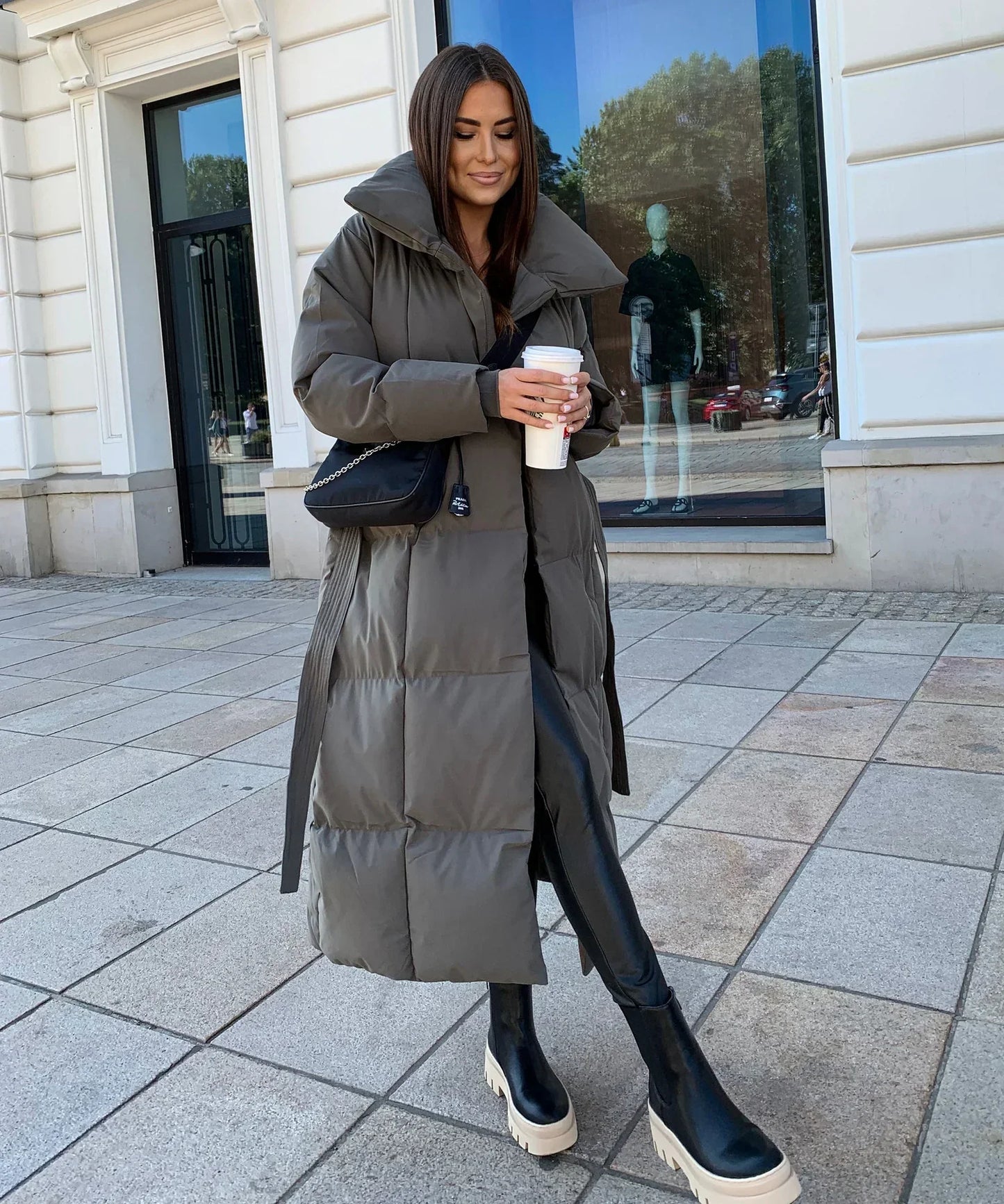 Malin™ | Cappotto invernale lungo con cintura